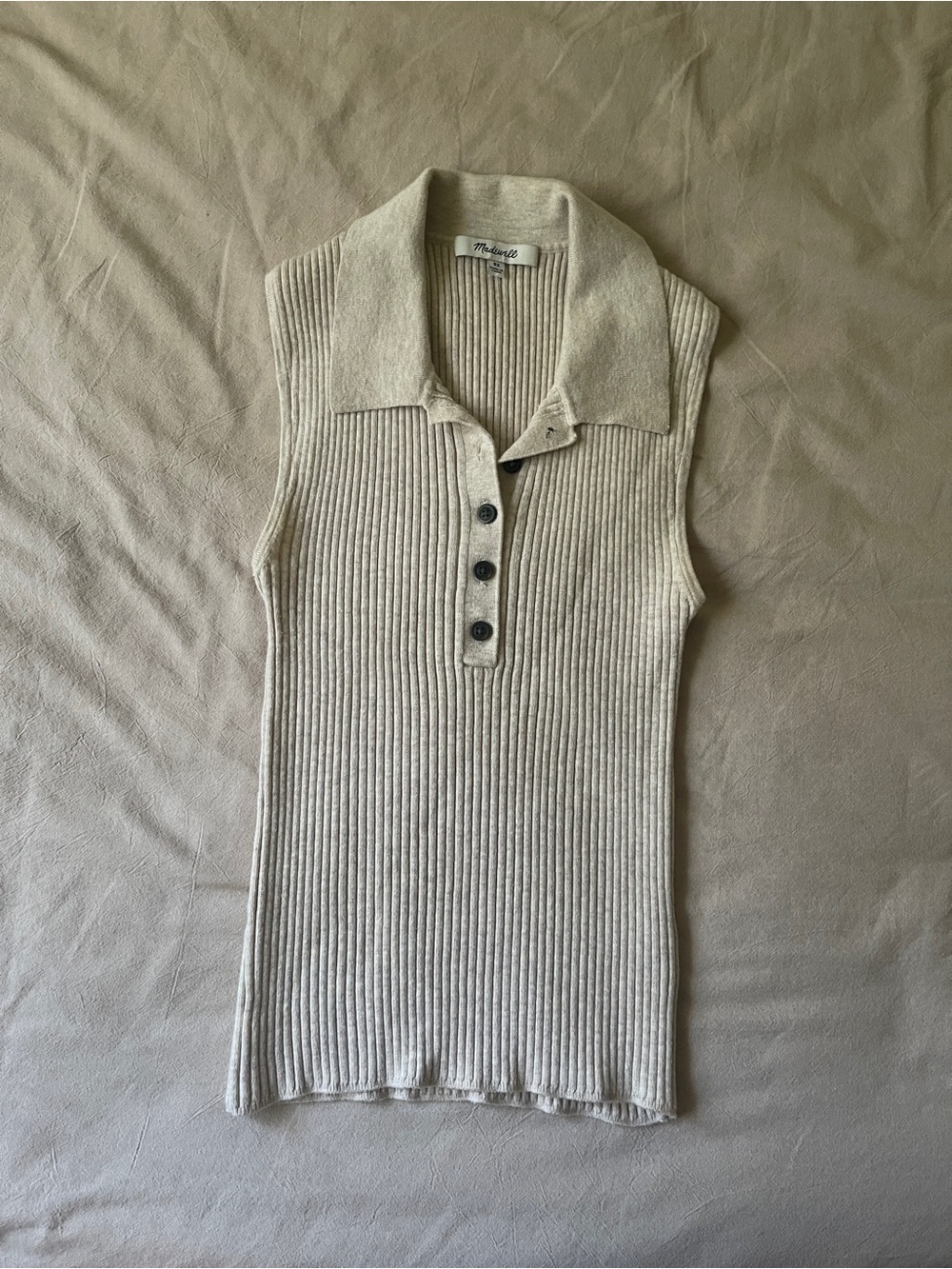 Madewell Owen Polo Sweater Tank, Size XS